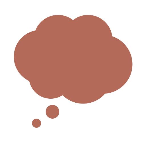 Thought bubble planning icon